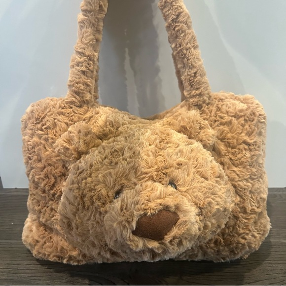 Cute Brown Bear Plush Handbag - Picture 2 of 10